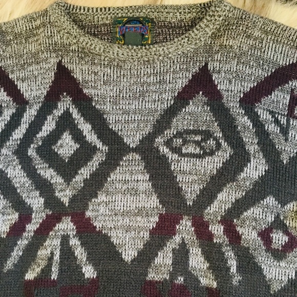 Men’s Acrylic Multicolor Sweater Large - Picture 3 of 7